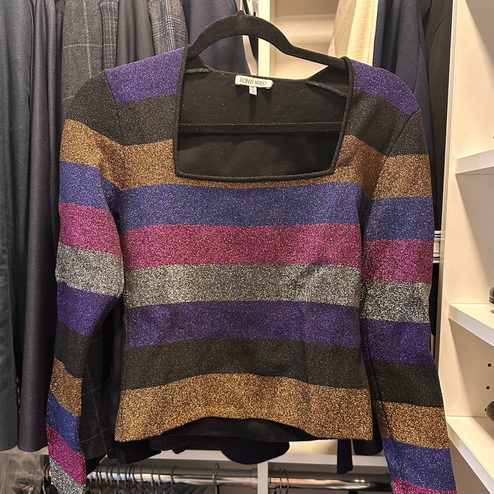 Ronny Kobo metallic sweater